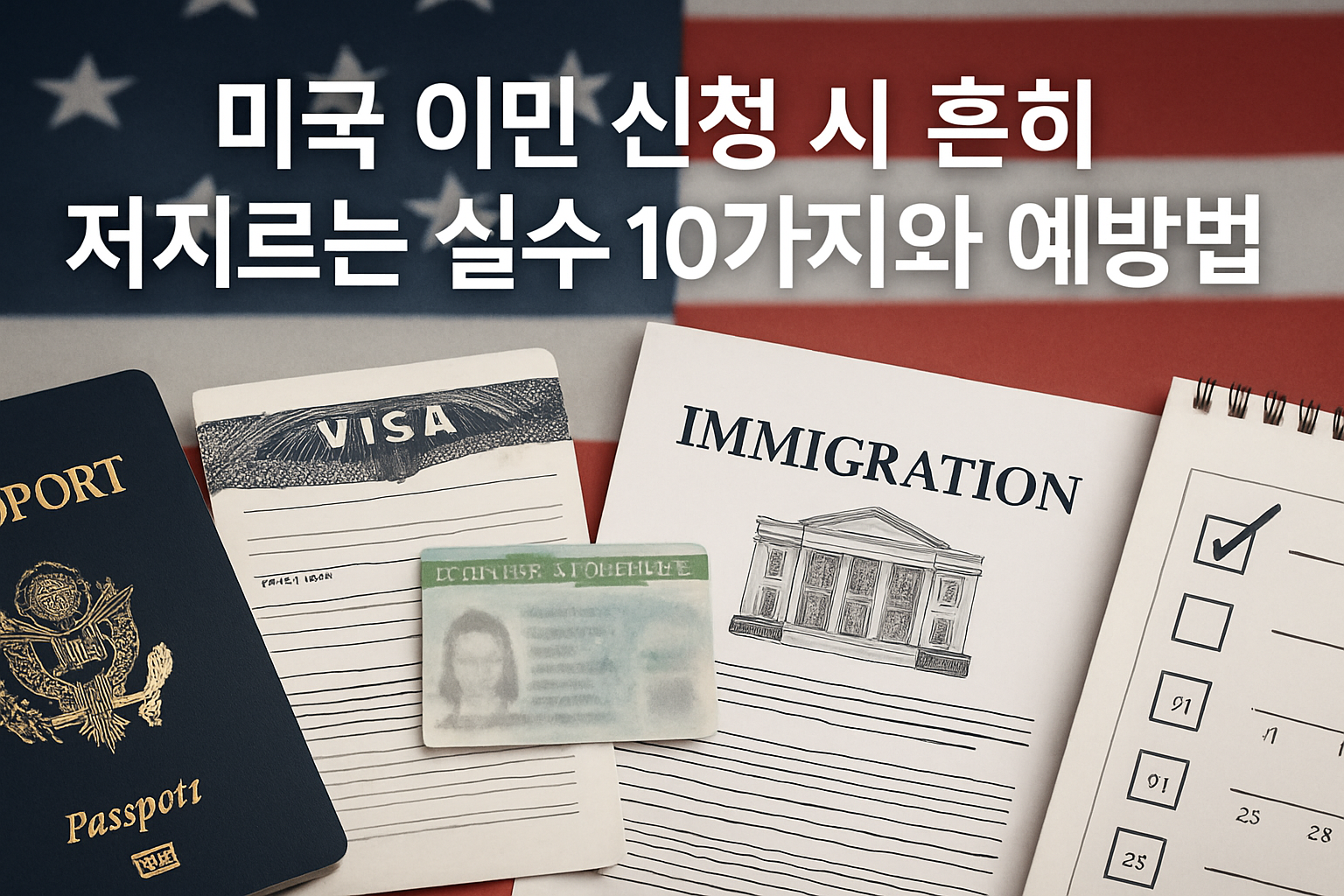 미국 이민 신청 시 흔히 저지르는 실수 10가지와 예방법